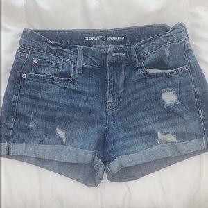 Old Navy boyfriend jean shorts!